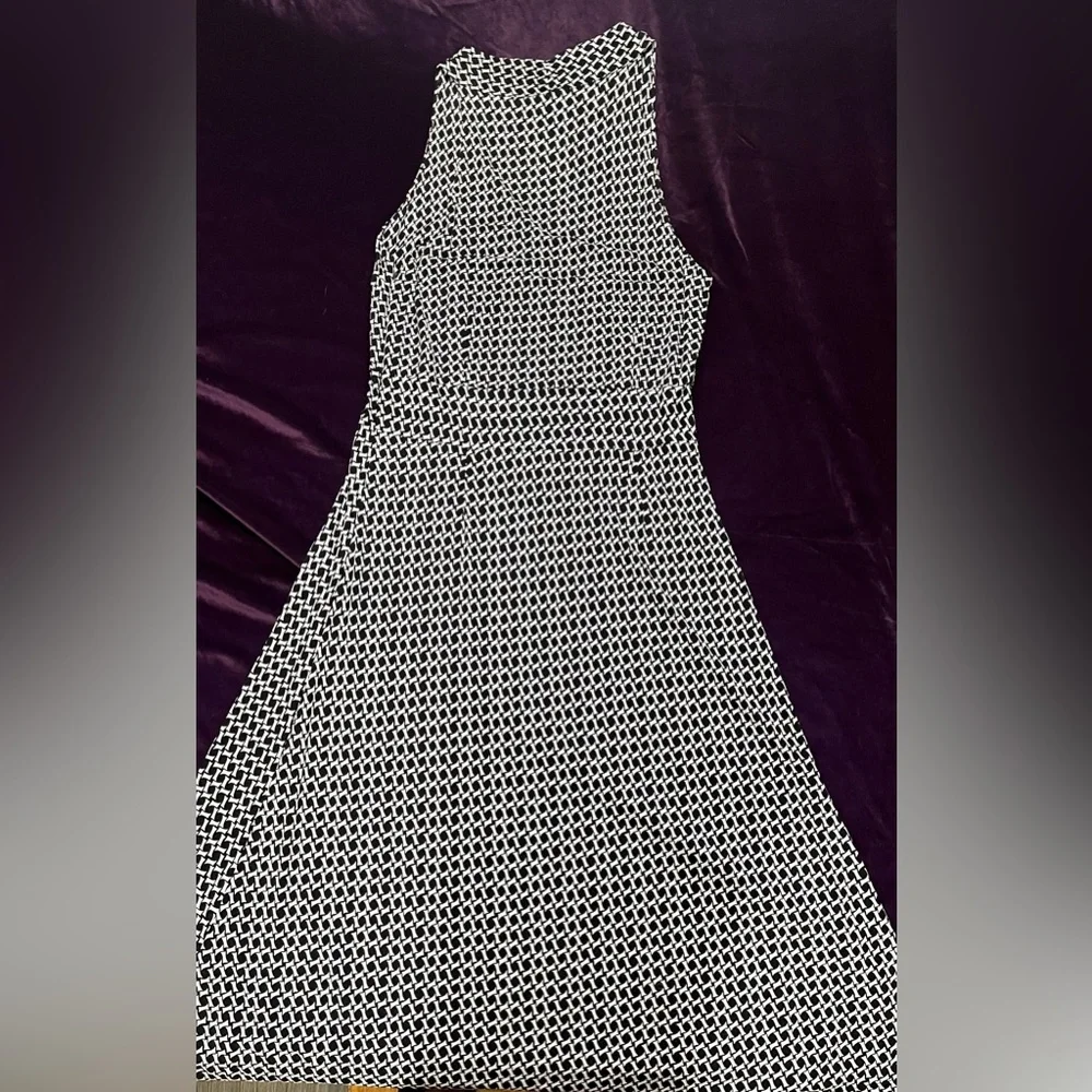 Ann Taylor maxi dress black and white size 12 - Picture 2 of 5